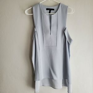 BCBGMAXAZRIA Light blue sleeveless top